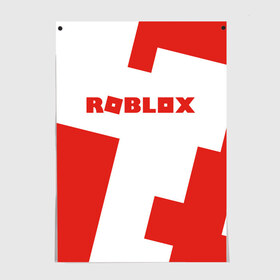 Постер с принтом ROBLOX Red в Санкт-Петербурге, 100% бумага
 | бумага, плотность 150 мг. Матовая, но за счет высокого коэффициента гладкости имеет небольшой блеск и дает на свету блики, но в отличии от глянцевой бумаги не покрыта лаком | Тематика изображения на принте: block | lego | logo | minecraft | online | oof | quest | roblocks | roblockx | roblox | studio | блок | блоки | голова | игра | игры | квест | лего | лицо | лого | логотип | майнкрафт | онлайн | роблокс | символ | студия