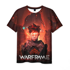 Мужская футболка 3D с принтом Warframe #6 в Санкт-Петербурге, 100% полиэфир | прямой крой, круглый вырез горловины, длина до линии бедер | prime | warframe | варфрейм | прайм | сталкер.