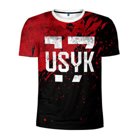 Мужская футболка 3D спортивная с принтом USYK 17 Blood в Санкт-Петербурге, 100% полиэстер с улучшенными характеристиками | приталенный силуэт, круглая горловина, широкие плечи, сужается к линии бедра | bellew | box | boxing | fight | mma | tony | ufc | ukraine | usyk | weight | белью | боец | бой | бокс | боксер | боксеры | вес | лого | логотип | мира | тони | тяжеловес | тяжелый | украина | украинец | усик | чемпион