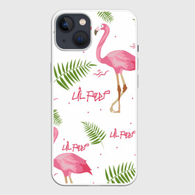Чехол для iPhone 13 с принтом Lil Peep pink flamingo в Санкт-Петербурге,  |  | Тематика изображения на принте: benz truck | girls. pink | gustav hr | hip hop | lil | lil peep | peep | rap | лил | лилпип | листья | пальма | пальмы | пип | розовый | рэп | фламинго | хип хоп | эмо | эмо реп