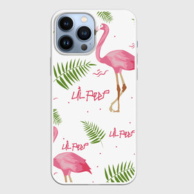 Чехол для iPhone 13 Pro Max с принтом Lil Peep pink flamingo в Санкт-Петербурге,  |  | benz truck | girls. pink | gustav hr | hip hop | lil | lil peep | peep | rap | лил | лилпип | листья | пальма | пальмы | пип | розовый | рэп | фламинго | хип хоп | эмо | эмо реп