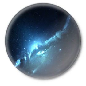 Значок с принтом ATLANTIS NEBULA в Санкт-Петербурге,  металл | круглая форма, металлическая застежка в виде булавки | Тематика изображения на принте: galaxy | nebula | space | star | абстракция | вселенная | галактика | звезда | звезды | космический | планеты