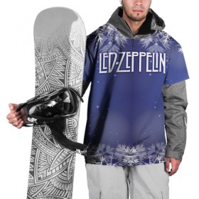 Накидка на куртку 3D с принтом Новогодний Led Zeppelin в Санкт-Петербурге, 100% полиэстер |  | Тематика изображения на принте: 