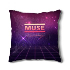 Подушка 3D с принтом Muse: Simulation Theory в Санкт-Петербурге, наволочка – 100% полиэстер, наполнитель – холлофайбер (легкий наполнитель, не вызывает аллергию). | состоит из подушки и наволочки. Наволочка на молнии, легко снимается для стирки | Тематика изображения на принте: alternative | music | retro | rock | simulation | theory | альбом | альтернатива | альтернативная | беллами | музыка | мьюз | мэтью | ретро | рок