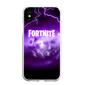 Чехол для iPhone XS Max матовый с принтом FORTNITE в Санкт-Петербурге, Силикон | Область печати: задняя сторона чехла, без боковых панелей | Тематика изображения на принте: 2019 | armor | armour | battle royale | cybersport | esport | fortnite | game | llama | logo | батл роял | батл рояль | броня | вспышка | игра | киберспорт | лама | молния | разряд | симулятор строительства | строительство | фиолетовый | фи