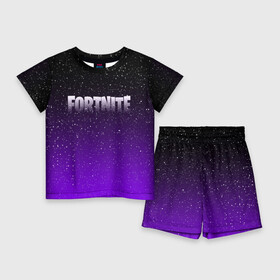 Детский костюм с шортами 3D с принтом FORTNITE SPACE в Санкт-Петербурге,  |  | 2019 | armor | armour | cybersport | esport | fortnite | game | llama | logo | броня | игра | киберспорт | лама | симулятор строительства | строительство | фиолетовый | фирменные цвета | фортнайт