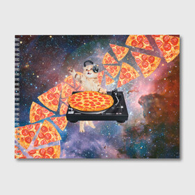 Альбом для рисования с принтом Кот Диджей в Санкт-Петербурге, 100% бумага
 | матовая бумага, плотность 200 мг. | cat | cosmos | dj | fast | fastfood | food | meme | party | pizza | space | вечеринка | диджей | еда | космос | кошак | кошка | мем | пицца | фастфуд