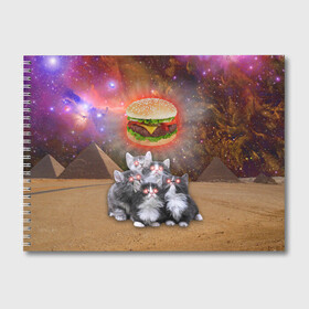 Альбом для рисования с принтом Египетские Коты в Санкт-Петербурге, 100% бумага
 | матовая бумага, плотность 200 мг. | Тематика изображения на принте: cat | cosmos | egypt | fast | fastfood | food | meme | party | space | вечеринка | египет | еда | иллюминаты | космос | кошак | кошка | масоны | мем | песок | пирамиды | пицца | пустыня | фастфуд