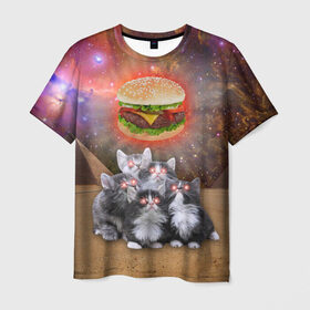 Мужская футболка 3D с принтом Египетские Коты в Санкт-Петербурге, 100% полиэфир | прямой крой, круглый вырез горловины, длина до линии бедер | Тематика изображения на принте: cat | cosmos | egypt | fast | fastfood | food | meme | party | space | вечеринка | египет | еда | иллюминаты | космос | кошак | кошка | масоны | мем | песок | пирамиды | пицца | пустыня | фастфуд