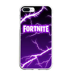 Чехол для iPhone 7Plus/8 Plus матовый с принтом FORTNITE STORM в Санкт-Петербурге, Силикон | Область печати: задняя сторона чехла, без боковых панелей | 2019 | armor | armour | battle royale | cybersport | esport | fortnite | game | llama | logo | storm | батл рояль | броня | буря | игра | киберспорт | лама | молнии | молния | разряд | симулятор строительства | строительство | ток | фиолето