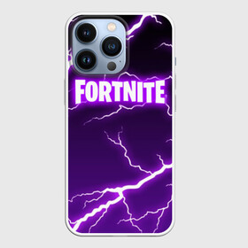 Чехол для iPhone 13 Pro с принтом FORTNITE STORM | ФОРТНАЙТ СЕРДЦЕ в Санкт-Петербурге,  |  | Тематика изображения на принте: 2019 | armor | armour | battle royale | cybersport | esport | fortnite | game | llama | logo | storm | батл рояль | броня | буря | игра | киберспорт | лама | молнии | молния | разряд | симулятор строительства | строительство | ток | фиолето