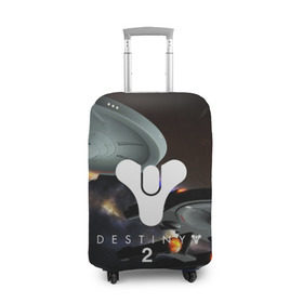 Чехол для чемодана 3D с принтом destiny 2 в Санкт-Петербурге, 86% полиэфир, 14% спандекс | двустороннее нанесение принта, прорези для ручек и колес | 