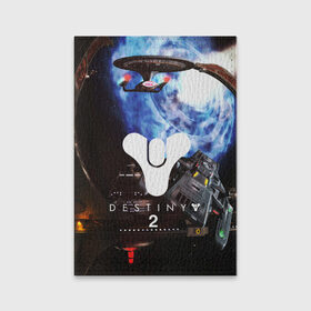 Обложка для паспорта матовая кожа с принтом DESTINY 2 в Санкт-Петербурге, натуральная матовая кожа | размер 19,3 х 13,7 см; прозрачные пластиковые крепления | Тематика изображения на принте: action | destiny | destiny 2 | fantasy | game | hunter | online | titan | traveller | warlock | игры | космос | шутер