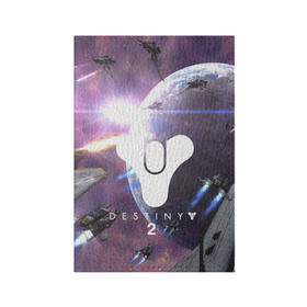 Обложка для паспорта матовая кожа с принтом DESTINY 2 в Санкт-Петербурге, натуральная матовая кожа | размер 19,3 х 13,7 см; прозрачные пластиковые крепления | action | destiny | destiny 2 | fantasy | game | hunter | online | titan | traveller | warlock | игры | космос | шутер
