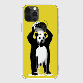 Чехол для iPhone 12 Pro с принтом панда в Санкт-Петербурге, силикон | область печати: задняя сторона чехла, без боковых панелей | арт | краска | медведь | панда