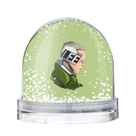 Снежный шар с принтом STAN LEE. в Санкт-Петербурге, Пластик | Изображение внутри шара печатается на глянцевой фотобумаге с двух сторон | marvel | знаменитость | личность | паук | портрет | рисунок | стэн ли | текстура | человек