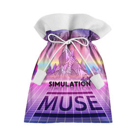 Подарочный 3D мешок с принтом Simulation Theory. Muse в Санкт-Петербурге, 100% полиэстер | Размер: 29*39 см | matthew bellamy | muse | simulation theory | мьюз | мэт бэллами | мэтью беллами