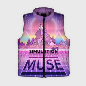 Женский жилет утепленный 3D с принтом Simulation Theory. Muse в Санкт-Петербурге,  |  | matthew bellamy | muse | simulation theory | мьюз | мэт бэллами | мэтью беллами