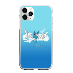 Чехол для iPhone 11 Pro матовый с принтом Happy Aye! (Fairy Tail) в Санкт-Петербурге, Силикон |  | anime | blue | cat | fairy tail | happy | аниме | кот | кошка | синий | хвост феи | хэппи