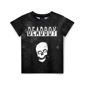 Детская футболка 3D с принтом BONES DEADBOY / SESH в Санкт-Петербурге, 100% гипоаллергенный полиэфир | прямой крой, круглый вырез горловины, длина до линии бедер, чуть спущенное плечо, ткань немного тянется | Тематика изображения на принте: bones | boy | dead | deadboy | elmo | hdmi | hip | hop | kennedy | metal | rap | rapper | scream | sesh | seshollowaterboyz | skull | team | кеннеди | кости | костя | метал | рэп | рэпер | сеш | скрим | сэш | хип | хоп | череп | элмо