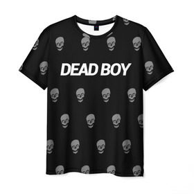 Мужская футболка 3D с принтом Bones Deadboy в Санкт-Петербурге, 100% полиэфир | прямой крой, круглый вырез горловины, длина до линии бедер | bones | boy | dead | deadboy | elmo | hdmi | hip | hop | kennedy | metal | rap | rapper | scream | sesh | seshollowaterboyz | skull | team | кеннеди | кости | костя | метал | рэп | рэпер | сеш | скрим | сэш | хип | хоп | череп | элмо