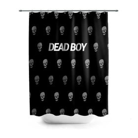 Штора 3D для ванной с принтом Bones Deadboy в Санкт-Петербурге, 100% полиэстер | плотность материала — 100 г/м2. Стандартный размер — 146 см х 180 см. По верхнему краю — пластиковые люверсы для креплений. В комплекте 10 пластиковых колец | bones | boy | dead | deadboy | elmo | hdmi | hip | hop | kennedy | metal | rap | rapper | scream | sesh | seshollowaterboyz | skull | team | кеннеди | кости | костя | метал | рэп | рэпер | сеш | скрим | сэш | хип | хоп | череп | элмо