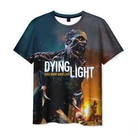 Мужская футболка 3D с принтом Dying Light #3 в Санкт-Петербурге, 100% полиэфир | прямой крой, круглый вырез горловины, длина до линии бедер | dying light | dying light 2. | dying light lighting | dying lighting