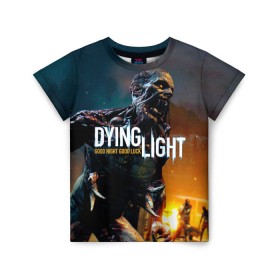 Детская футболка 3D с принтом Dying Light #3 в Санкт-Петербурге, 100% гипоаллергенный полиэфир | прямой крой, круглый вырез горловины, длина до линии бедер, чуть спущенное плечо, ткань немного тянется | dying light | dying light 2. | dying light lighting | dying lighting