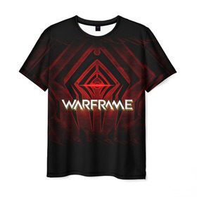 Мужская футболка 3D с принтом Warframe #1 в Санкт-Петербурге, 100% полиэфир | прямой крой, круглый вырез горловины, длина до линии бедер | prime | warframe | варфрейм | прайм | сталкер.