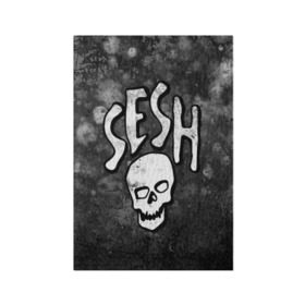 Обложка для паспорта матовая кожа с принтом SESH Team (Bones) в Санкт-Петербурге, натуральная матовая кожа | размер 19,3 х 13,7 см; прозрачные пластиковые крепления | Тематика изображения на принте: bones | boy | dead | deadboy | elmo | hdmi | hip | hop | kennedy | metal | rap | rapper | scream | sesh | seshollowaterboyz | skull | team | кеннеди | кости | костя | метал | рэп | рэпер | сеш | скрим | сэш | хип | хоп | череп | элмо