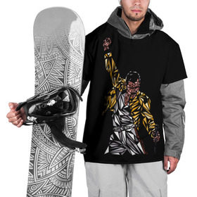 Накидка на куртку 3D с принтом Фредди Меркьюри в Санкт-Петербурге, 100% полиэстер |  | bohemian rhapsody | queen | богемская рапсодия | рок | фредди меркьюри