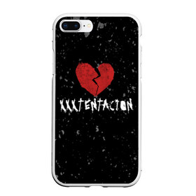 Чехол для iPhone 7Plus/8 Plus матовый с принтом XXXTentacion Red Broken Heart в Санкт-Петербурге, Силикон | Область печати: задняя сторона чехла, без боковых панелей | broken | dead | heart | king | legend | music | rap | rapper | red | revenge | rip | xtentation | xxtennation | xxx | xxxtentacion | красное | мертв | музыка | память | разбитое | репер | рип | рэп | сердце | тентасьон | умер