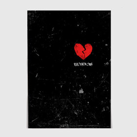 Постер с принтом XXXTentacion Red Broken Heart в Санкт-Петербурге, 100% бумага
 | бумага, плотность 150 мг. Матовая, но за счет высокого коэффициента гладкости имеет небольшой блеск и дает на свету блики, но в отличии от глянцевой бумаги не покрыта лаком | broken | dead | heart | king | legend | music | rap | rapper | red | revenge | rip | xtentation | xxtennation | xxx | xxxtentacion | красное | мертв | музыка | память | разбитое | репер | рип | рэп | сердце | тентасьон | умер