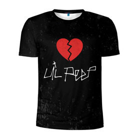 Мужская футболка 3D спортивная с принтом Lil Peep Broken Heart в Санкт-Петербурге, 100% полиэстер с улучшенными характеристиками | приталенный силуэт, круглая горловина, широкие плечи, сужается к линии бедра | broken | dead | heart | lil | lil peep | lilpeep | music | peep | pump | rap | rapper | red | rip | густав | красное | лил | лил пип | лилпип | мертв | память | пип | разбитое | рип | рэп | рэпер | сердечко | сердце | умер | эмо
