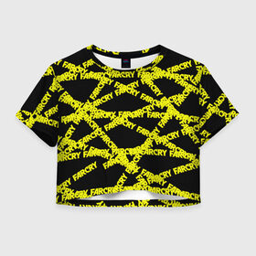 Женская футболка Cropp-top с принтом Pop art Far Cry в Санкт-Петербурге, 100% полиэстер | круглая горловина, длина футболки до линии талии, рукава с отворотами | Тематика изображения на принте: 