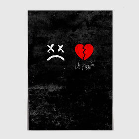 Постер с принтом Lil Peep RIP в Санкт-Петербурге, 100% бумага
 | бумага, плотность 150 мг. Матовая, но за счет высокого коэффициента гладкости имеет небольшой блеск и дает на свету блики, но в отличии от глянцевой бумаги не покрыта лаком | broken | dead | heart | lil | lil peep | lilpeep | music | peep | pump | rap | rapper | red | rip | густав | красное | лил | лил пип | лилпип | мертв | память | пип | разбитое | рип | рэп | рэпер | сердечко | сердце | умер | эмо
