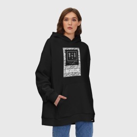 Худи SuperOversize хлопок с принтом Twenty One Pilots в Санкт-Петербурге, 70% хлопок, 30% полиэстер, мягкий начес внутри | карман-кенгуру, эластичная резинка на манжетах и по нижней кромке, двухслойный капюшон
 | 