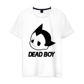 Мужская футболка хлопок с принтом DEAD BOY   BONES в Санкт-Петербурге, 100% хлопок | прямой крой, круглый вырез горловины, длина до линии бедер, слегка спущенное плечо. | Тематика изображения на принте: bones | cloudrap | dead | deadboy | logo | music | rap | sesh | боунс | клаудреп | кости | лого | музыка | реп