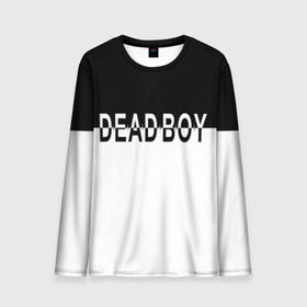 Мужской лонгслив 3D с принтом DEAD BOY   BONES в Санкт-Петербурге, 100% полиэстер | длинные рукава, круглый вырез горловины, полуприлегающий силуэт | bones | cloudrap | dead | deadboy | logo | music | rap | sesh | боунс | клаудреп | кости | лого | музыка | реп
