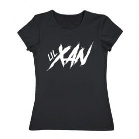 Женская футболка хлопок с принтом Lil Xan_2 в Санкт-Петербурге, 100% хлопок | прямой крой, круглый вырез горловины, длина до линии бедер, слегка спущенное плечо | lil xan | лил зан