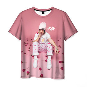 Мужская футболка 3D с принтом Lil Xan _ в Санкт-Петербурге, 100% полиэфир | прямой крой, круглый вырез горловины, длина до линии бедер | lil xan | лил зан