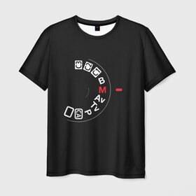 Мужская футболка 3D с принтом manual в Санкт-Петербурге, 100% полиэфир | прямой крой, круглый вырез горловины, длина до линии бедер | Тематика изображения на принте: фото | фотограф | фотография