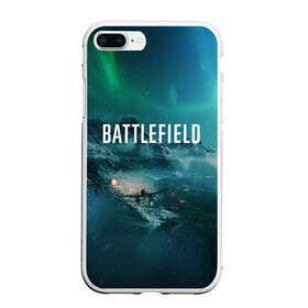 Чехол для iPhone 7Plus/8 Plus матовый с принтом BATTLEFIELD в Санкт-Петербурге, Силикон | Область печати: задняя сторона чехла, без боковых панелей | action | battlefield | battlefield 5 | battlefield v | dice | electronic arts | game | war | world war | война | вторая мировая | игры | солдат | солдаты | шутер