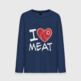 Мужской лонгслив хлопок с принтом Я люблю мясо в Санкт-Петербурге, 100% хлопок |  | cook | heart | love | meat | бекон | блюдо | еда | кок | кухня | люблю | мясо | пища | повар | ресторан | свинина | свинья | сердце | шашлык