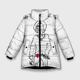 Зимняя куртка для девочек 3D с принтом Lizer - Blessed в Санкт-Петербурге, ткань верха — 100% полиэстер; подклад — 100% полиэстер, утеплитель — 100% полиэстер. | длина ниже бедра, удлиненная спинка, воротник стойка и отстегивающийся капюшон. Есть боковые карманы с листочкой на кнопках, утяжки по низу изделия и внутренний карман на молнии. 

Предусмотрены светоотражающий принт на спинке, радужный светоотражающий элемент на пуллере молнии и на резинке для утяжки. | damn | false | frozen | garden | lizer | logo | loverap | mirror | music | mysoul | raper | russian | soul | symbol | лизер | лого | логотип | музыка | пачка | русский | рэп | рэпер | рэппер | сердце | символ | хипхоп