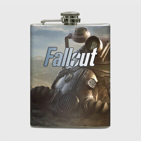 Фляга с принтом Fallout в Санкт-Петербурге, металлический корпус | емкость 0,22 л, размер 125 х 94 мм. Виниловая наклейка запечатывается полностью | 
