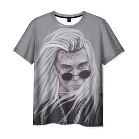 Мужская футболка 3D с принтом Ghostemane в Санкт-Петербурге, 100% полиэфир | прямой крой, круглый вырез горловины, длина до линии бедер | Тематика изображения на принте: ghostemane | ghostmane | rap | trap | гостмейн | реп | трэп