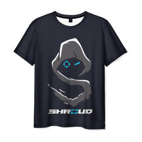 Мужская футболка 3D с принтом Стример Shroud в Санкт-Петербурге, 100% полиэфир | прямой крой, круглый вырез горловины, длина до линии бедер | michael «shroud» grzesiek | pubg | twitch | блогер | стример | шрауд