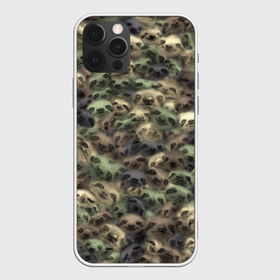 Чехол для iPhone 12 Pro Max с принтом Камуфляж с ленивцами в Санкт-Петербурге, Силикон |  | sloth | бездельник | джунгли | животные | ленивец | ленивый | лентяй | лицо | милитари | паттрен | тропики | тропический | хаки