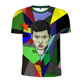 Мужская футболка 3D спортивная с принтом MATRANG в Санкт-Петербурге, 100% полиэстер с улучшенными характеристиками | приталенный силуэт, круглая горловина, широкие плечи, сужается к линии бедра | gazgolder | matrang